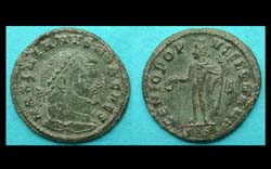 Galerius, as Caesar, Follis, Genius Reverse, Siscia Mint